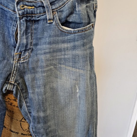 Lucky Brand Sienna Slim Boyfriend Jeans Size 4/27 Distressed - Picture 2 of 7